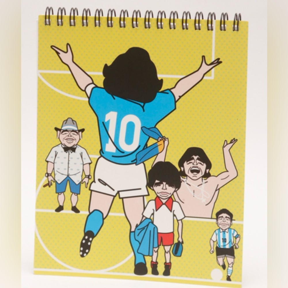 NEW Diego Maradona 10 CEB Sketchpad Note Pad By Artist COSTHANZO Argentina Rare